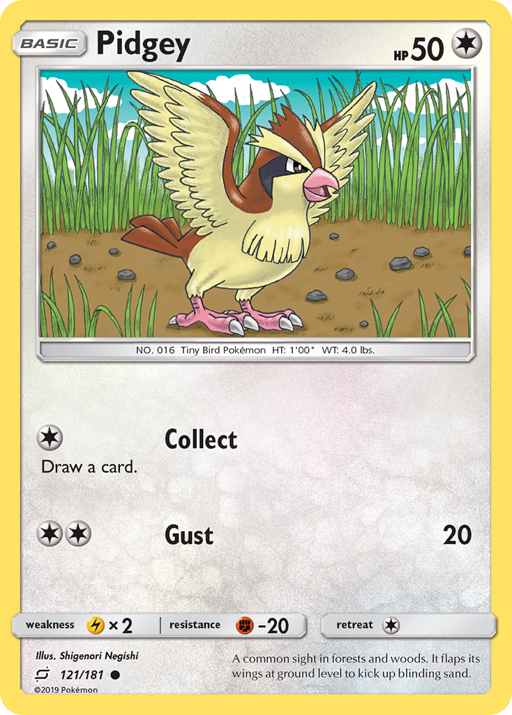 Pidgey (121/181) [Sun & Moon: Team Up] | Good Games Cannington