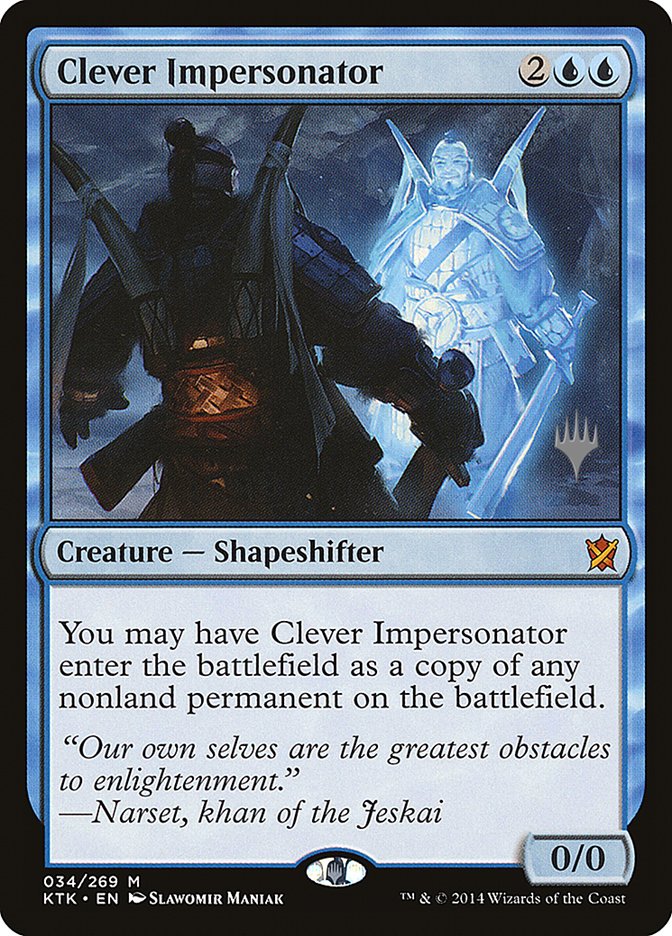Clever Impersonator (Promo Pack) [Khans of Tarkir Promos] | Good Games Cannington