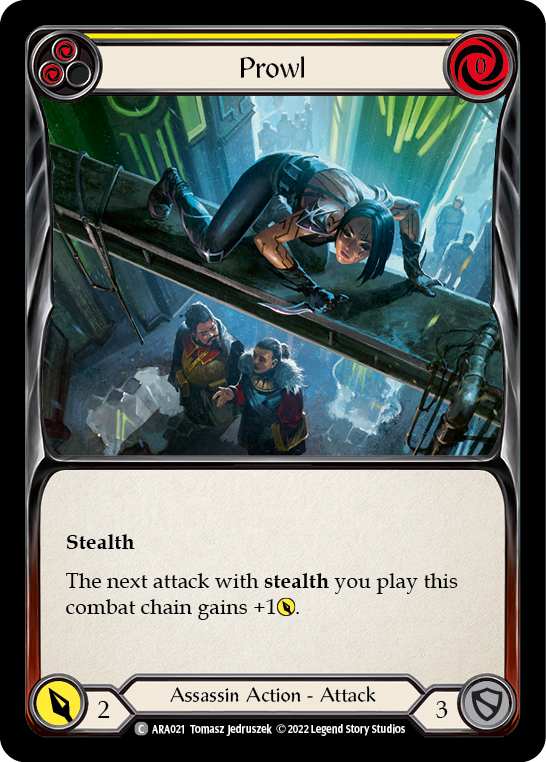 Prowl (Yellow) [ARA021] (Outsiders Arakni Blitz Deck) | Good Games Cannington