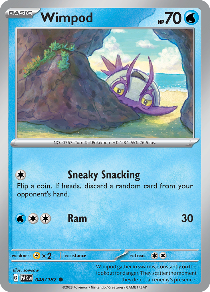 Wimpod (048/182) [Scarlet & Violet: Paradox Rift] | Good Games Cannington