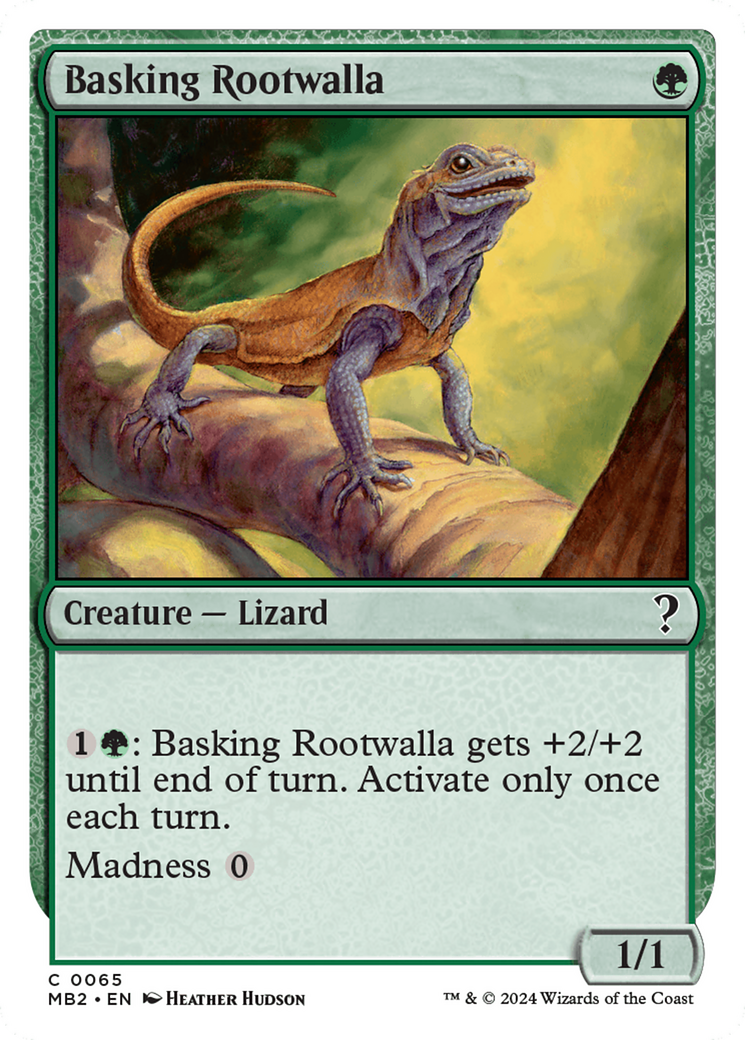 Basking Rootwalla (White Border) [Mystery Booster 2] | Good Games Cannington