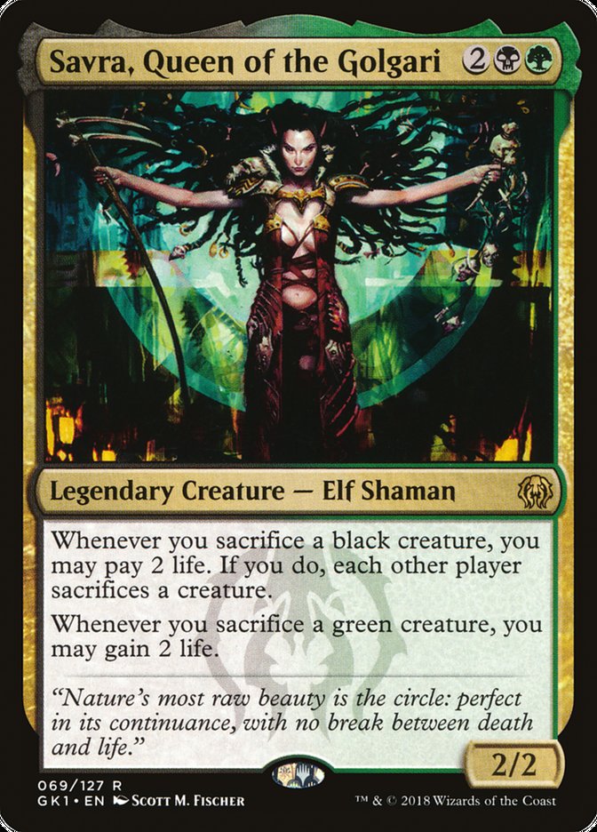 Savra, Queen of the Golgari [Guilds of Ravnica Guild Kit] | Good Games Cannington