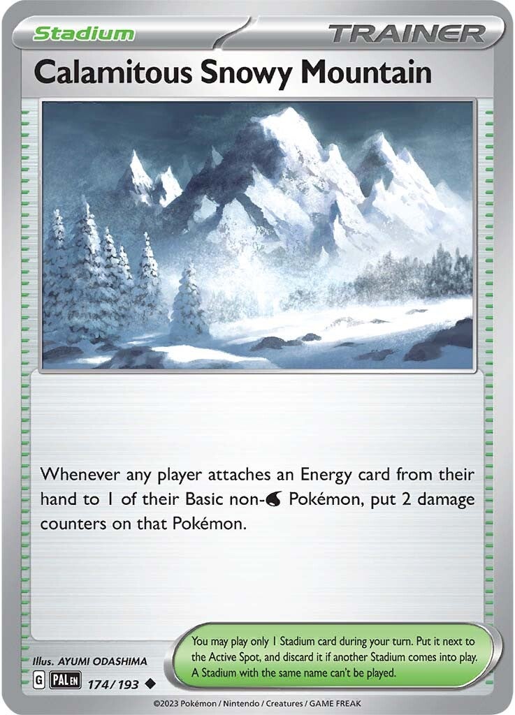 Calamitous Snowy Mountain (174/193) [Scarlet & Violet: Paldea Evolved] | Good Games Cannington