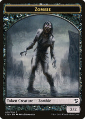 Manifest // Zombie Double-Sided Token [Commander 2018 Tokens] | Good Games Cannington