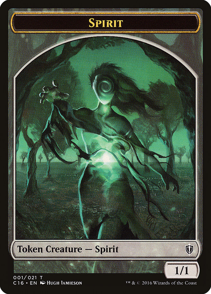 Spirit Token (001/021) [Commander 2016 Tokens] | Good Games Cannington