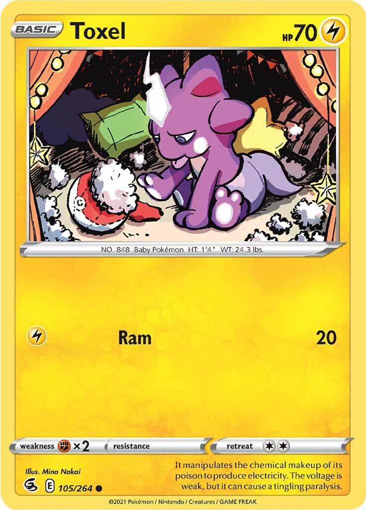 Toxel (105/264) [Sword & Shield: Fusion Strike] | Good Games Cannington