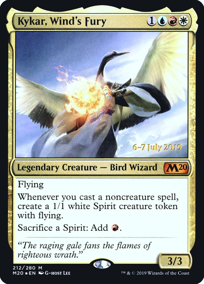 Kykar, Wind's Fury [Core Set 2020 Prerelease Promos] | Good Games Cannington