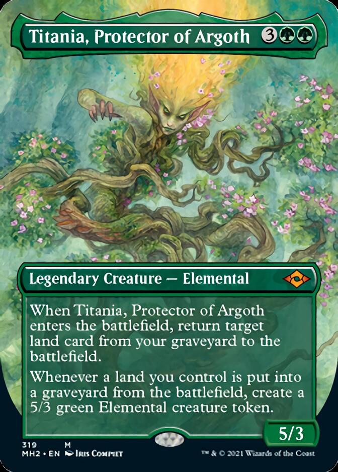 Titania, Protector of Argoth (Borderless Alternate Art) [Modern Horizons 2] | Good Games Cannington