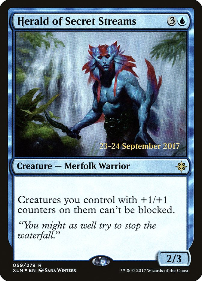 Herald of Secret Streams [Ixalan Prerelease Promos] | Good Games Cannington