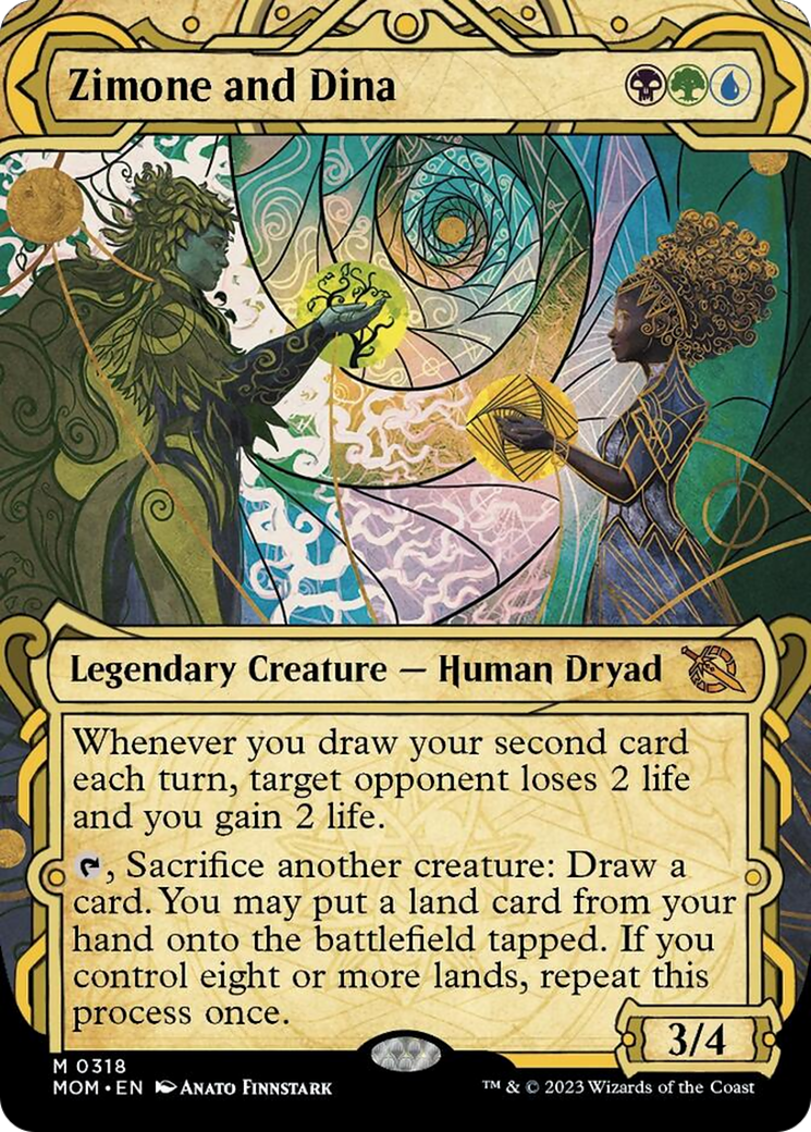 Zimone and Dina (Showcase Planar Booster Fun) [March of the Machine] | Good Games Cannington