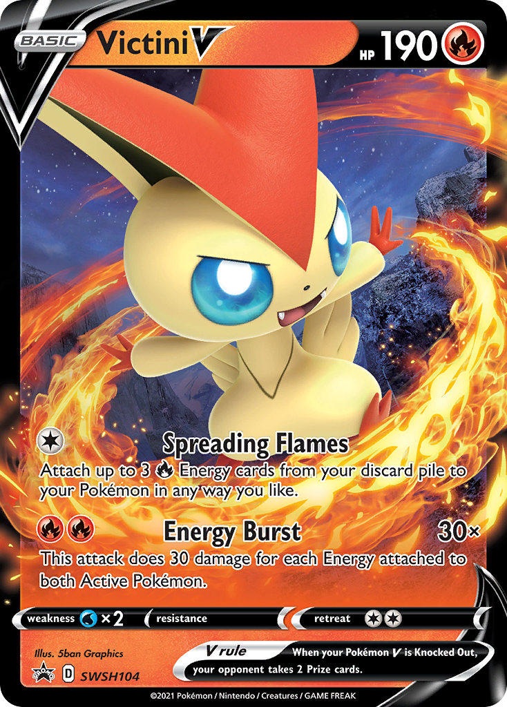 Victini V (SWSH104) [Sword & Shield: Black Star Promos] | Good Games Cannington