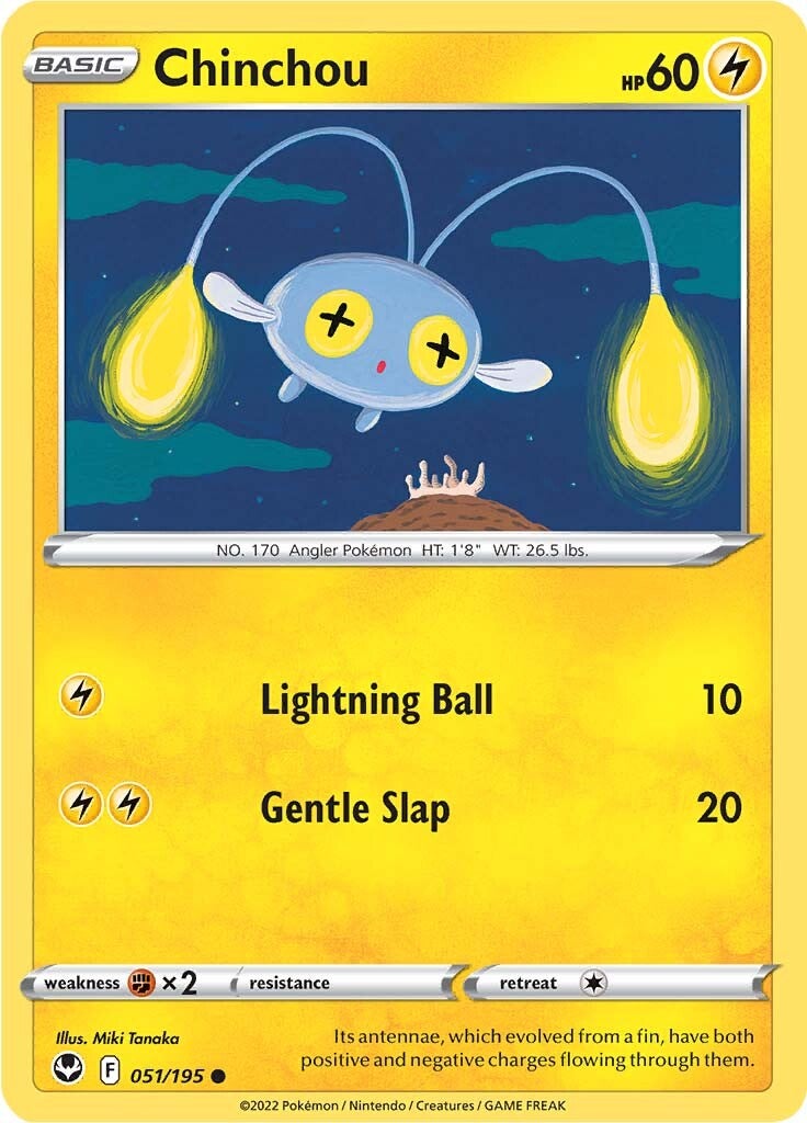 Chinchou (051/195) [Sword & Shield: Silver Tempest] | Good Games Cannington