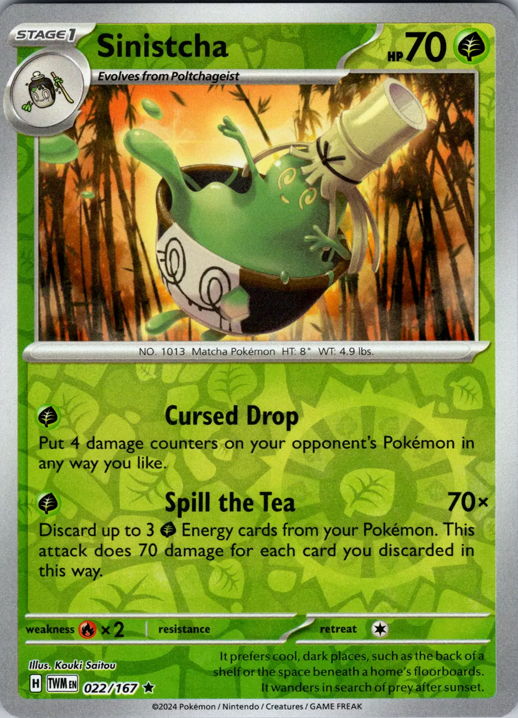Sinistcha (022/167) [Scarlet & Violet: Twilight Masquerade] | Good Games Cannington