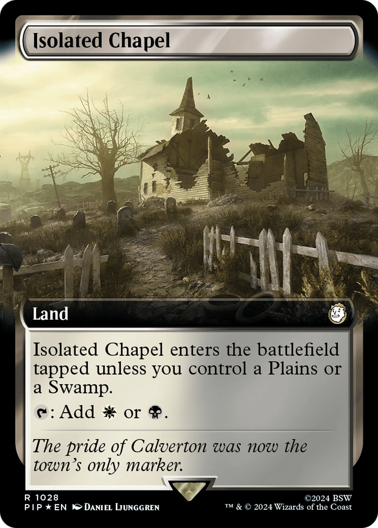 Isolated Chapel (Extended Art) (Surge Foil) [Fallout] | Good Games Cannington