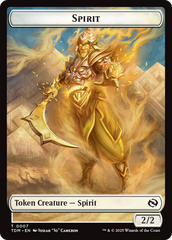 Spirit (0006) // Spirit (0007) Double-Sided Token [Tarkir: Dragonstorm Tokens] | Good Games Cannington