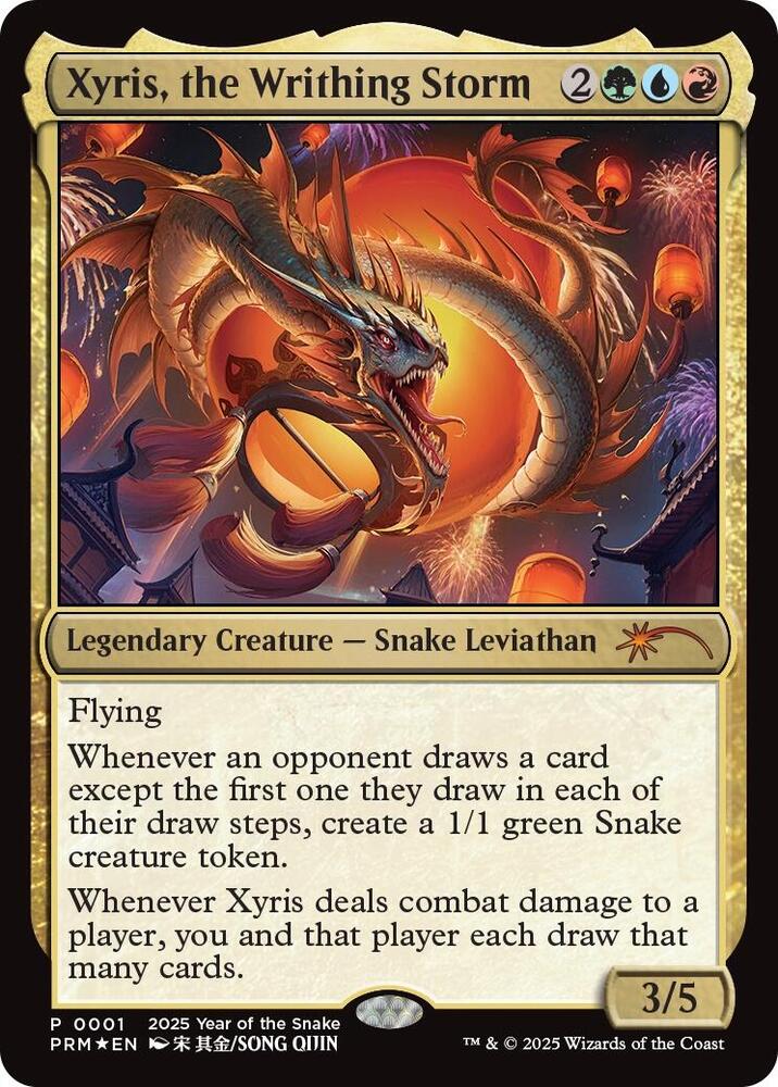 Xyris the Writhing Storm Year of the Snake 2025 1/5 (Standard Showdown Promos)  - Foil | Good Games Cannington