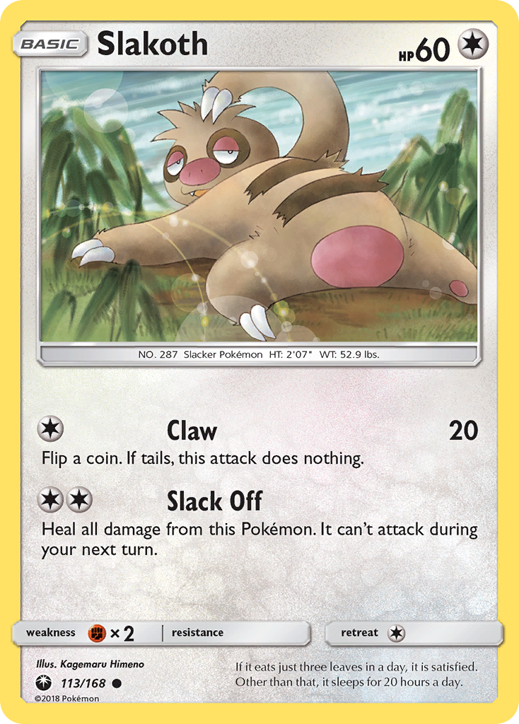 Slakoth (113/168) [Sun & Moon: Celestial Storm] | Good Games Cannington