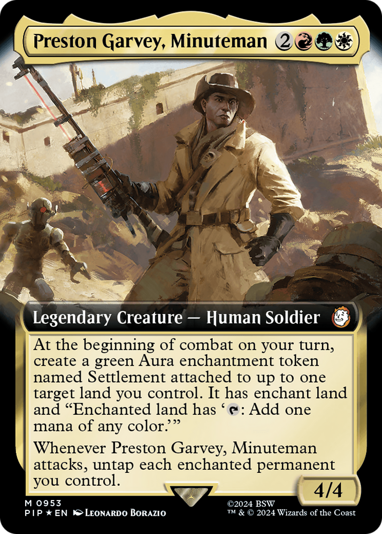 Preston Garvey, Minuteman (Extended Art) (Surge Foil) [Fallout] | Good Games Cannington