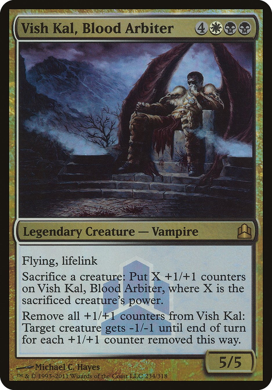 Vish Kal, Blood Arbiter (Launch) (Oversized) [Commander 2011 Oversized] | Good Games Cannington
