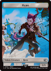 Hero (0003) // Treasure Double-Sided Token [FINAL FANTASY Tokens] | Good Games Cannington