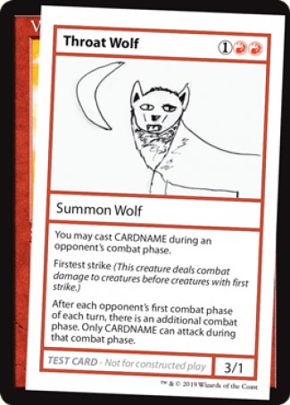 Throat Wolf (2021 Edition) [Mystery Booster Playtest Cards] | Good Games Cannington
