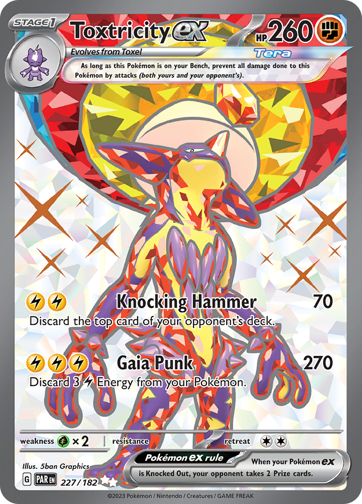 Toxtricity ex (227/182) [Scarlet & Violet: Paradox Rift] | Good Games Cannington