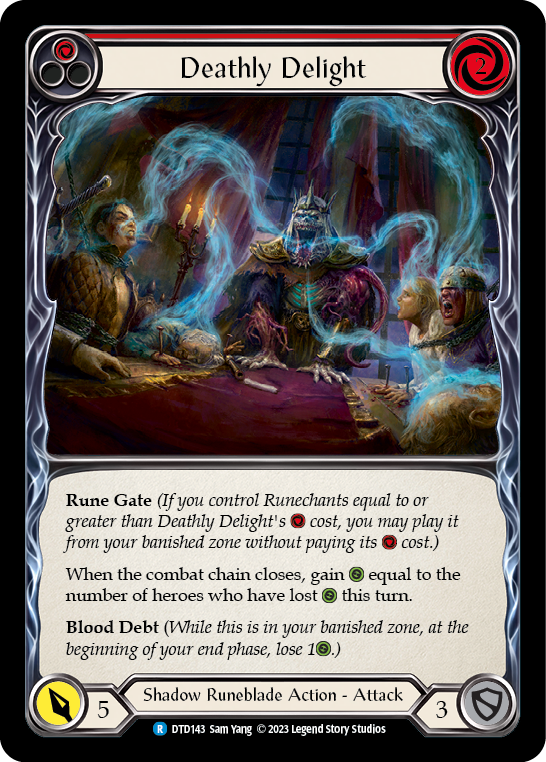 Deathly Delight (Red) [DTD143] (Dusk Till Dawn)  Rainbow Foil | Good Games Cannington