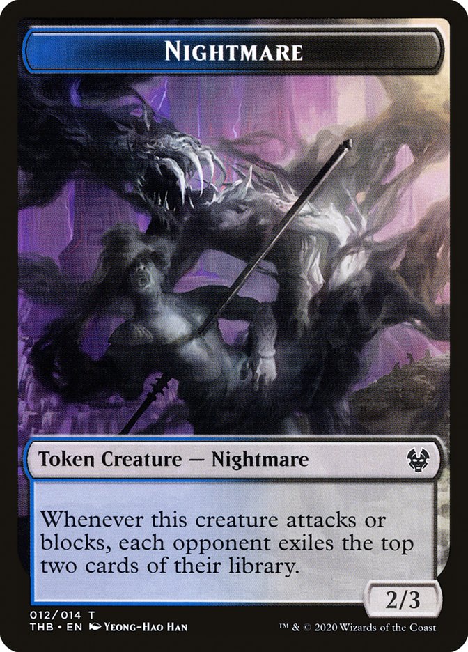 Satyr // Nightmare Double-Sided Token [Theros Beyond Death Tokens] | Good Games Cannington
