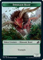 Dinosaur Beast // Human Soldier (005) Double-Sided Token [Ikoria: Lair of Behemoths Tokens] | Good Games Cannington