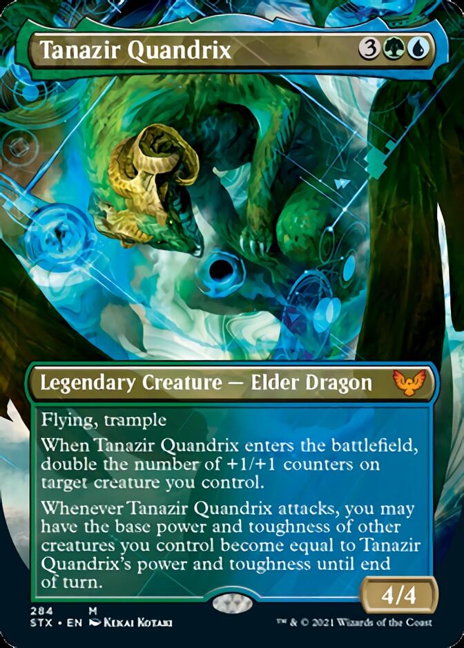 Tanazir Quandrix (Borderless Alternate Art) [Strixhaven: School of Mages] | Good Games Cannington