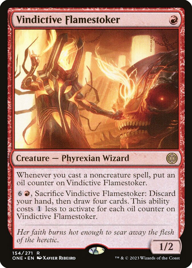 Vindictive Flamestoker 154/271 (Phyrexia: All Will Be One)  - Foil | Good Games Cannington