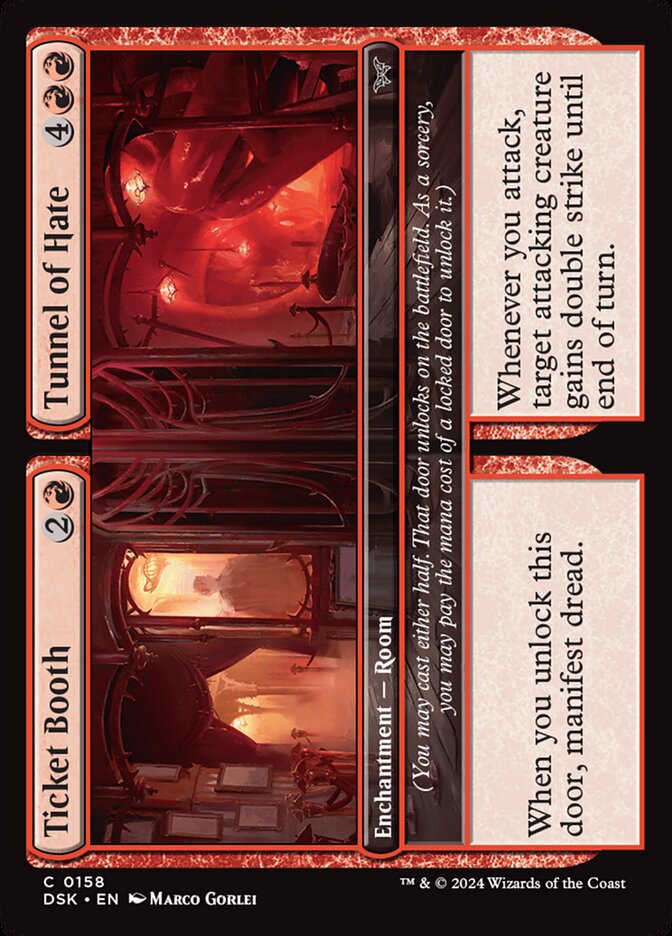 Ticket Booth // Tunnel of Hate 158 (Duskmourn: House of Horror)  - Foil | Good Games Cannington