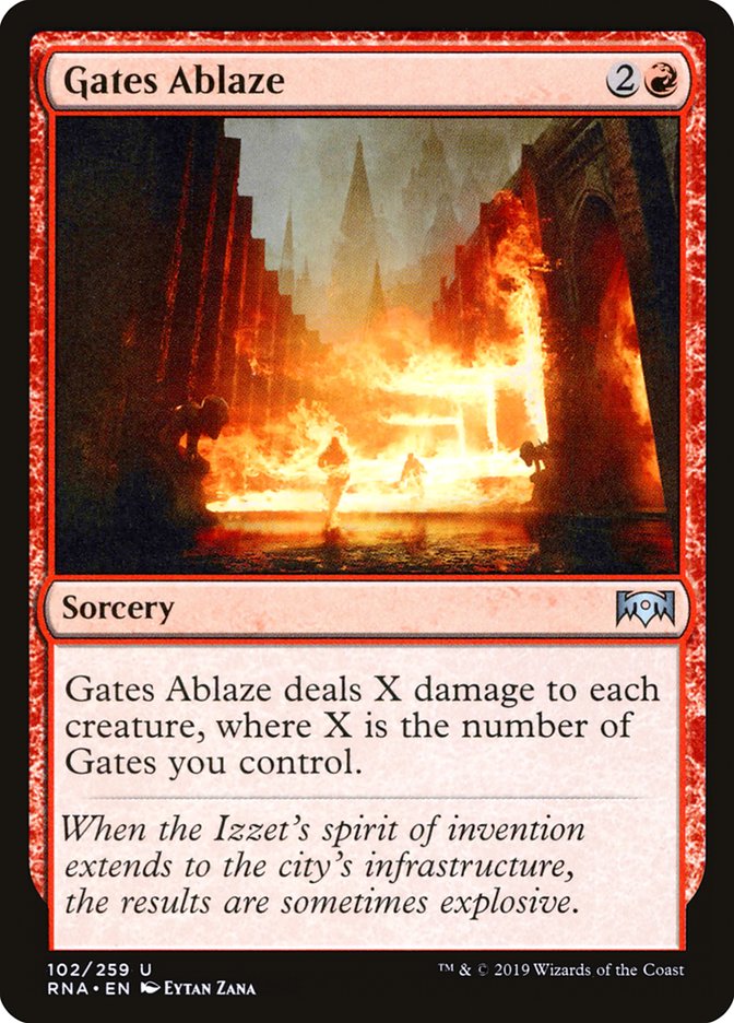 Gates Ablaze 102 (Ravnica Allegiance)  | Good Games Cannington