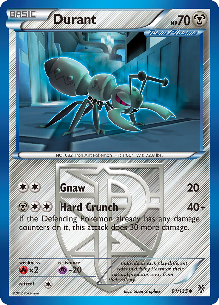 Durant (91/135) [Black & White: Plasma Storm] | Good Games Cannington