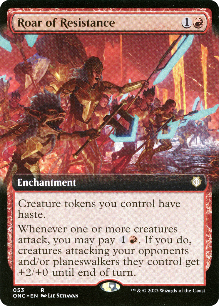 Roar of Resistance (Extended Art) [Phyrexia: All Will Be One Commander] | Good Games Cannington