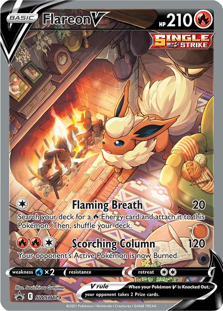 Flareon V (SWSH179) [Sword & Shield: Black Star Promos] | Good Games Cannington