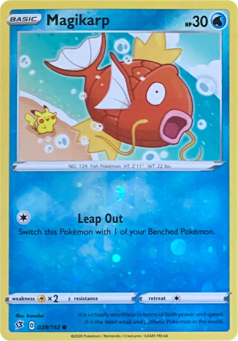 Magikarp (039/192) (Reverse Cosmos Holo) [Sword & Shield: Rebel Clash] | Good Games Cannington
