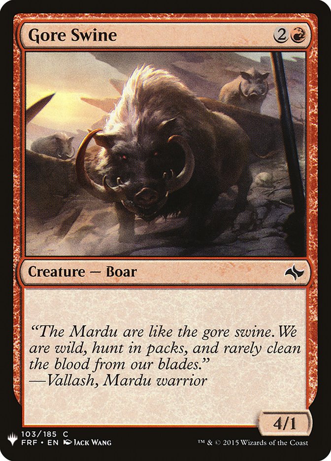 Gore Swine [Mystery Booster] | Good Games Cannington