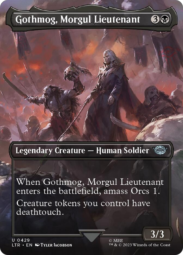 Gothmog, Morgul Lieutenant (Borderless Alternate Art) [The Lord of the Rings: Tales of Middle-Earth] | Good Games Cannington