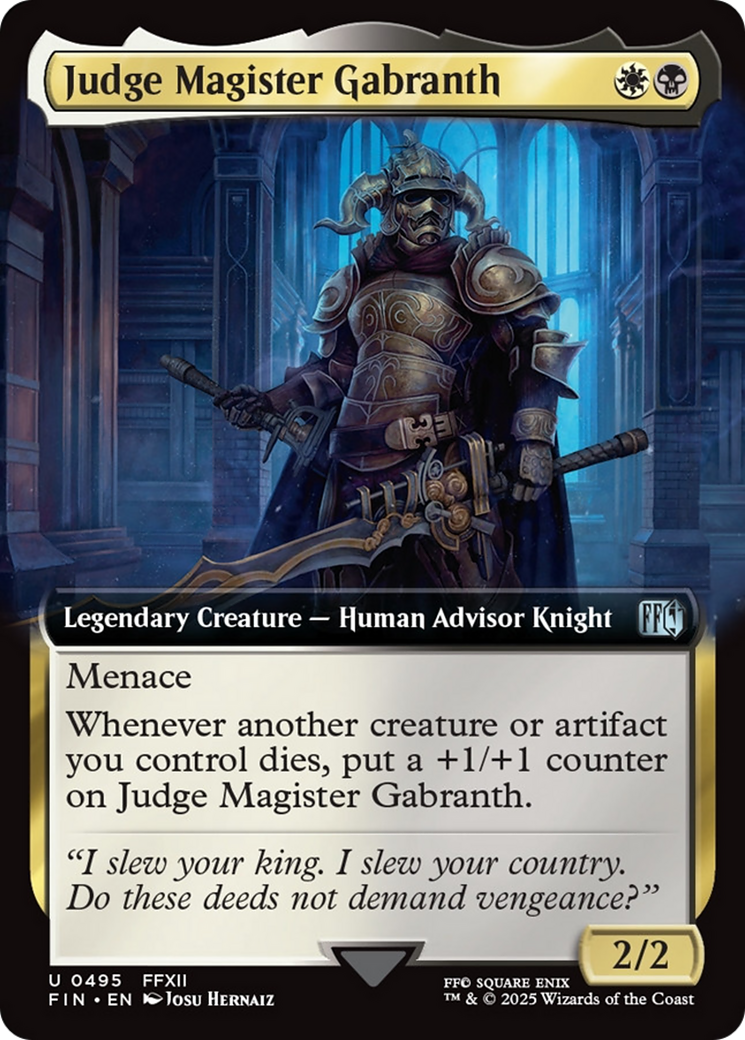 Judge Magister Gabranth (Extended Art) [FINAL FANTASY] | Good Games Cannington