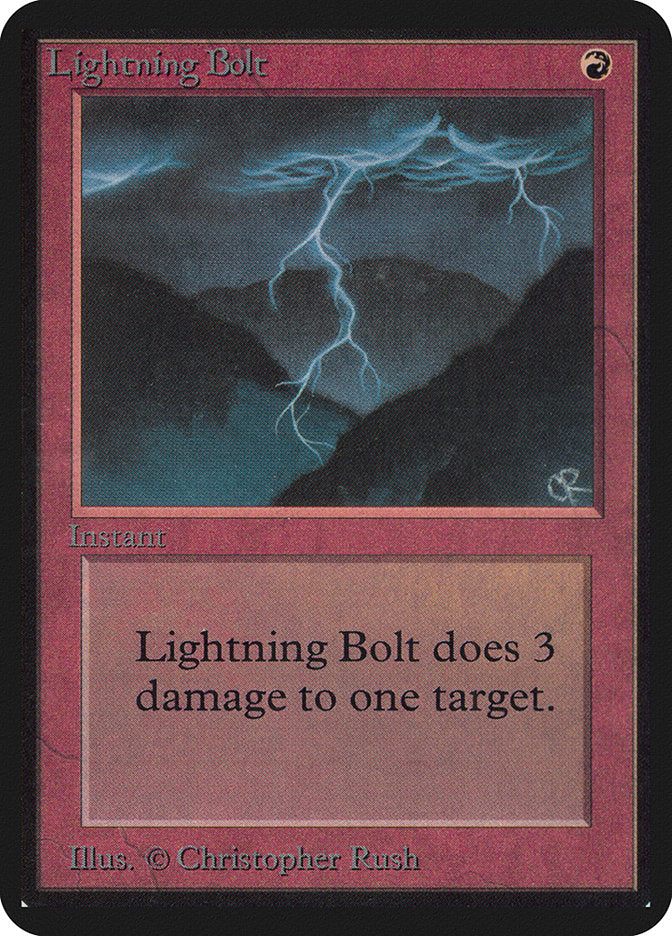 Lightning Bolt [Alpha Edition] | Good Games Cannington