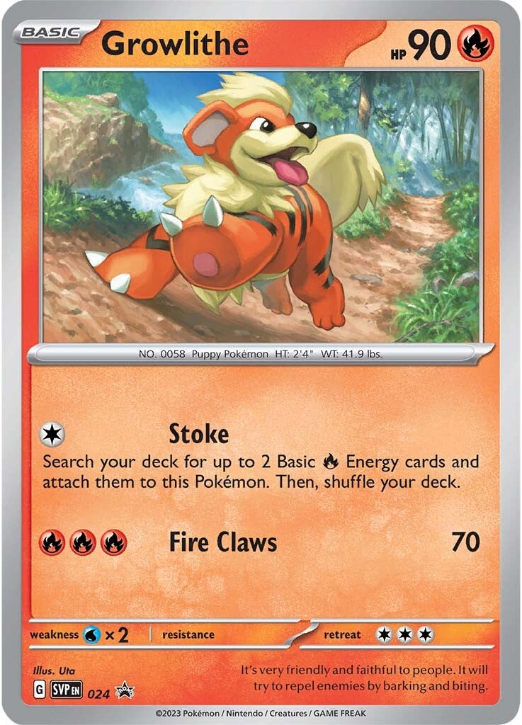 Growlithe (024) [Scarlet & Violet: Black Star Promos] | Good Games Cannington