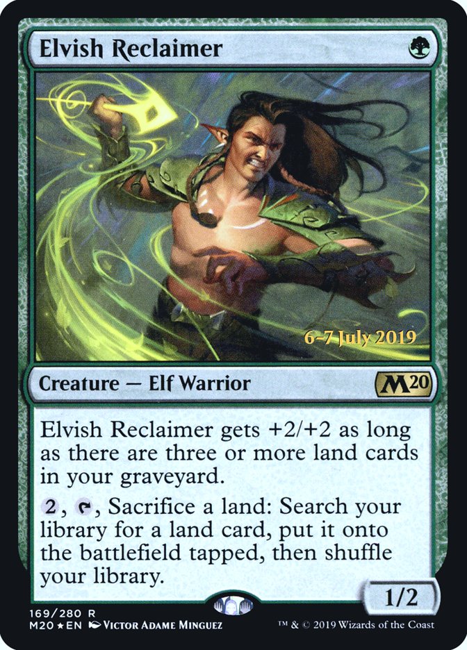 Elvish Reclaimer [Core Set 2020 Prerelease Promos] | Good Games Cannington