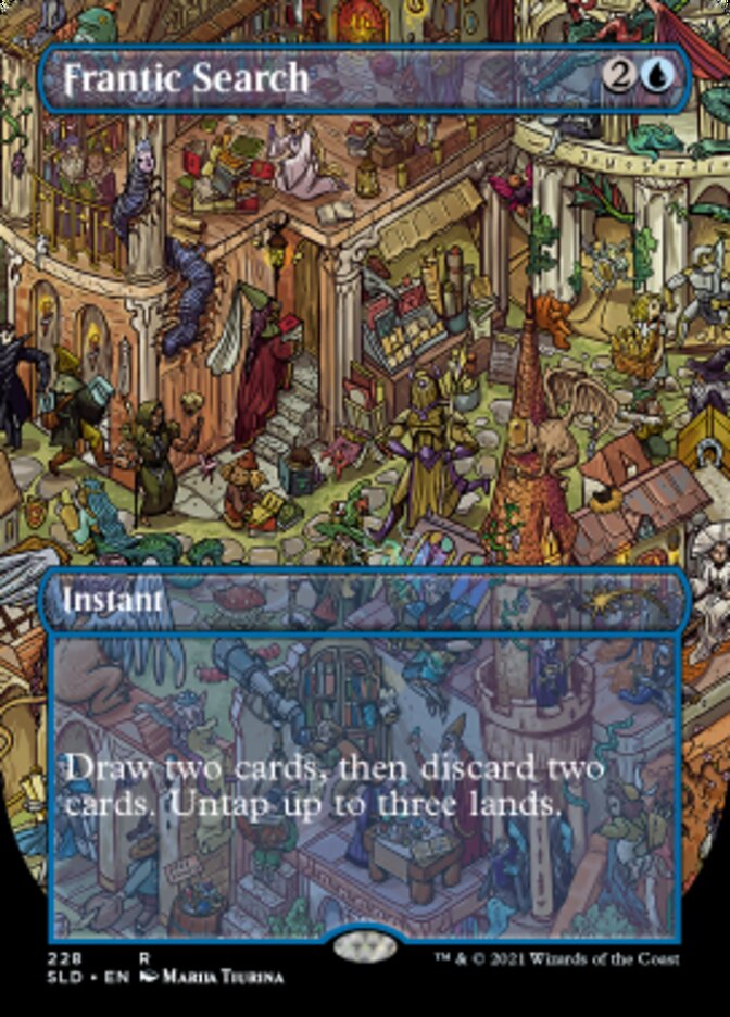Frantic Search (Borderless) [Secret Lair Drop Series] | Good Games Cannington