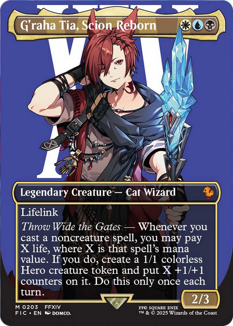 G'raha Tia, Scion Reborn (Borderless) [FINAL FANTASY Commander] | Good Games Cannington