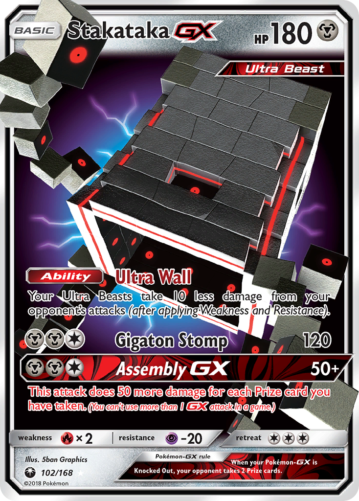 Stakataka GX (102/168) [Sun & Moon: Celestial Storm] | Good Games Cannington