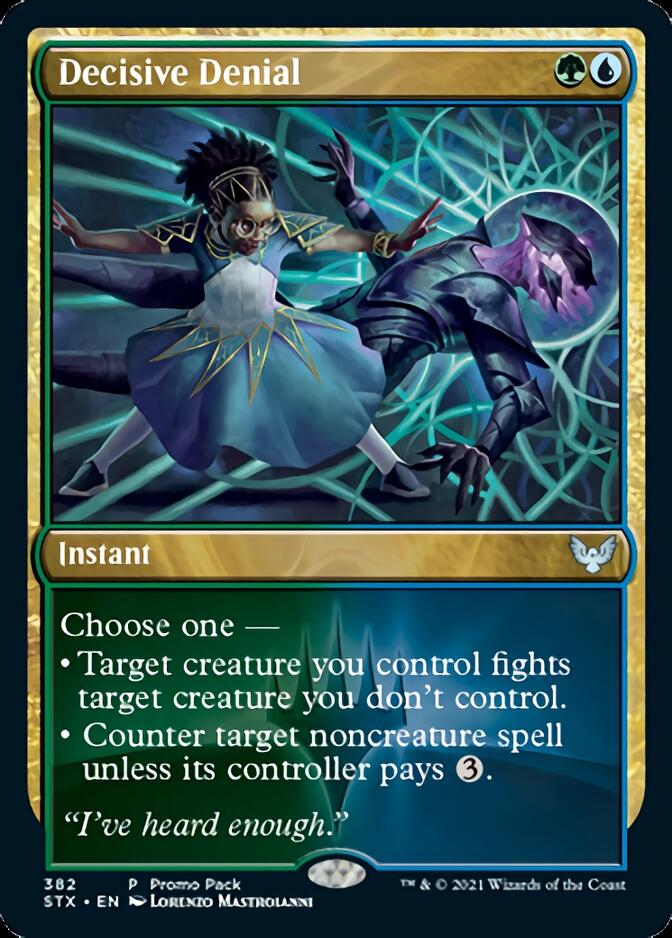 Decisive Denial (Promo Pack) [Strixhaven: School of Mages Promos] | Good Games Cannington
