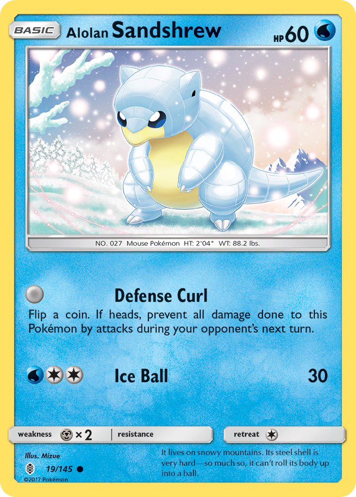 Alolan Sandshrew (19/145) [Sun & Moon: Guardians Rising] | Good Games Cannington