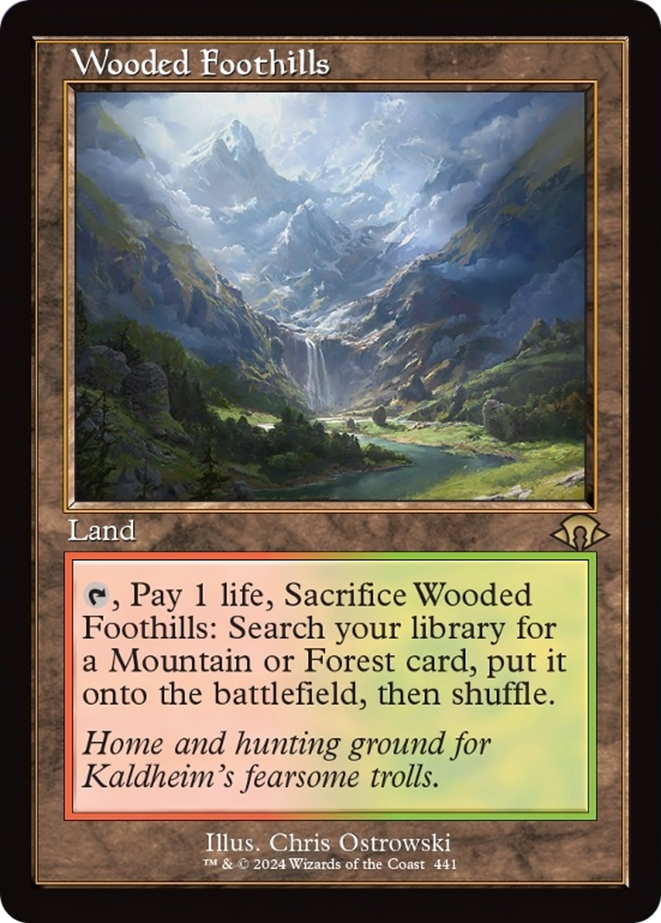 Wooded Foothills (Retro) [Modern Horizons 3] | Good Games Cannington