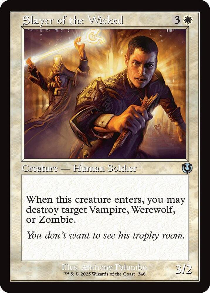 Slayer of the Wicked Retro Frame 348 (Innistrad Remastered)  - Foil | Good Games Cannington
